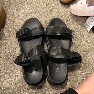 Capelli of New York Women's Black Sandals